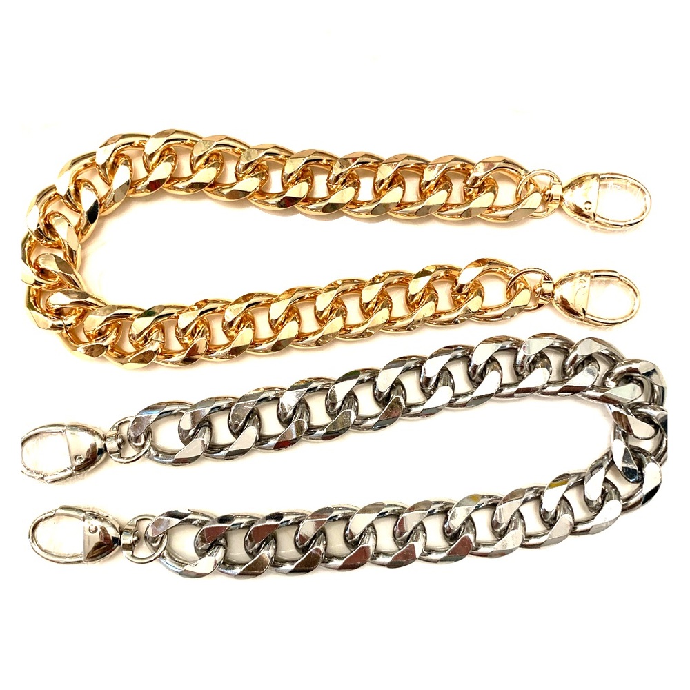 Gold color/silver color chain strap